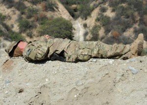 sleeing soldier